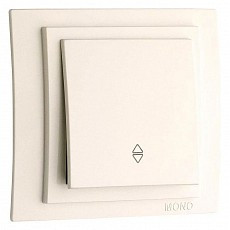 Выключатель проходной одноклавишный mono electric larissa 103-010125-109